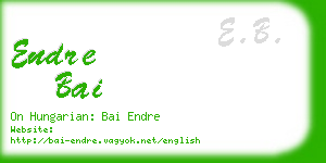 endre bai business card